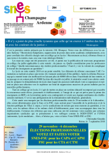 Bulletin 294 septembre 2018