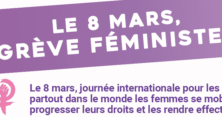 Grève féministe ! 8 mars 2024 organisation dans l'académie