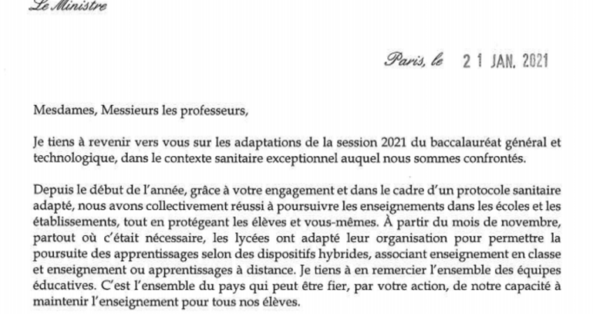 Annulation des Epreuves de Spécialité du Bac Général